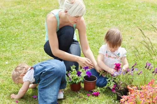Person using a screen reader on a mobile device while viewing gardening resources